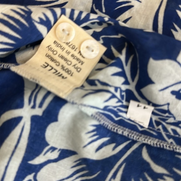 MILLE marni top in blue hibiscus SzXL - Picture 12 of 12